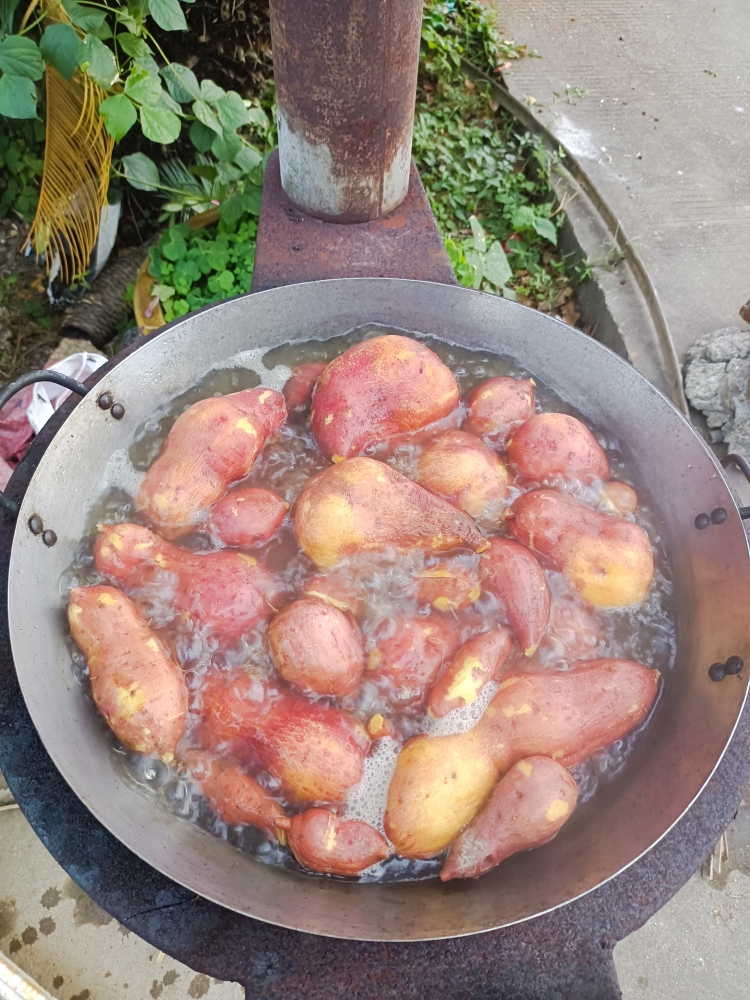 水煮红薯的做法