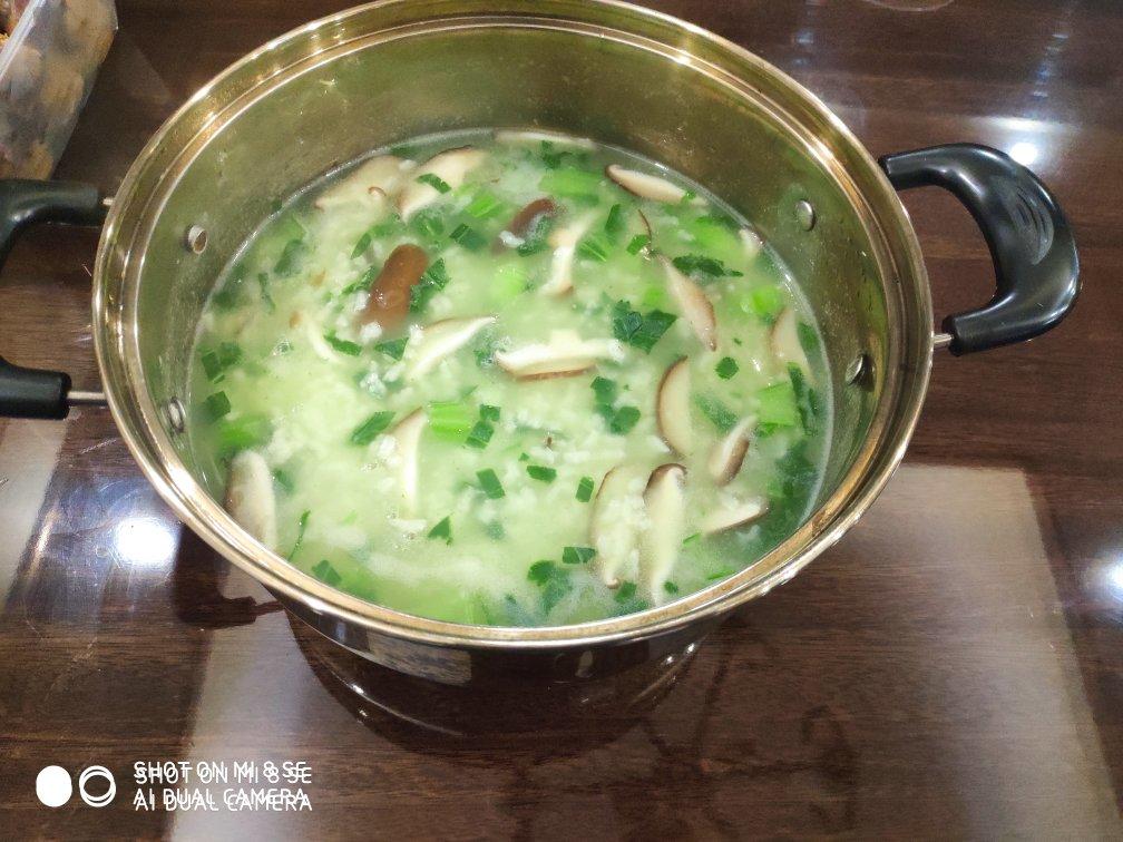 香菇青菜粥（砂锅粥）