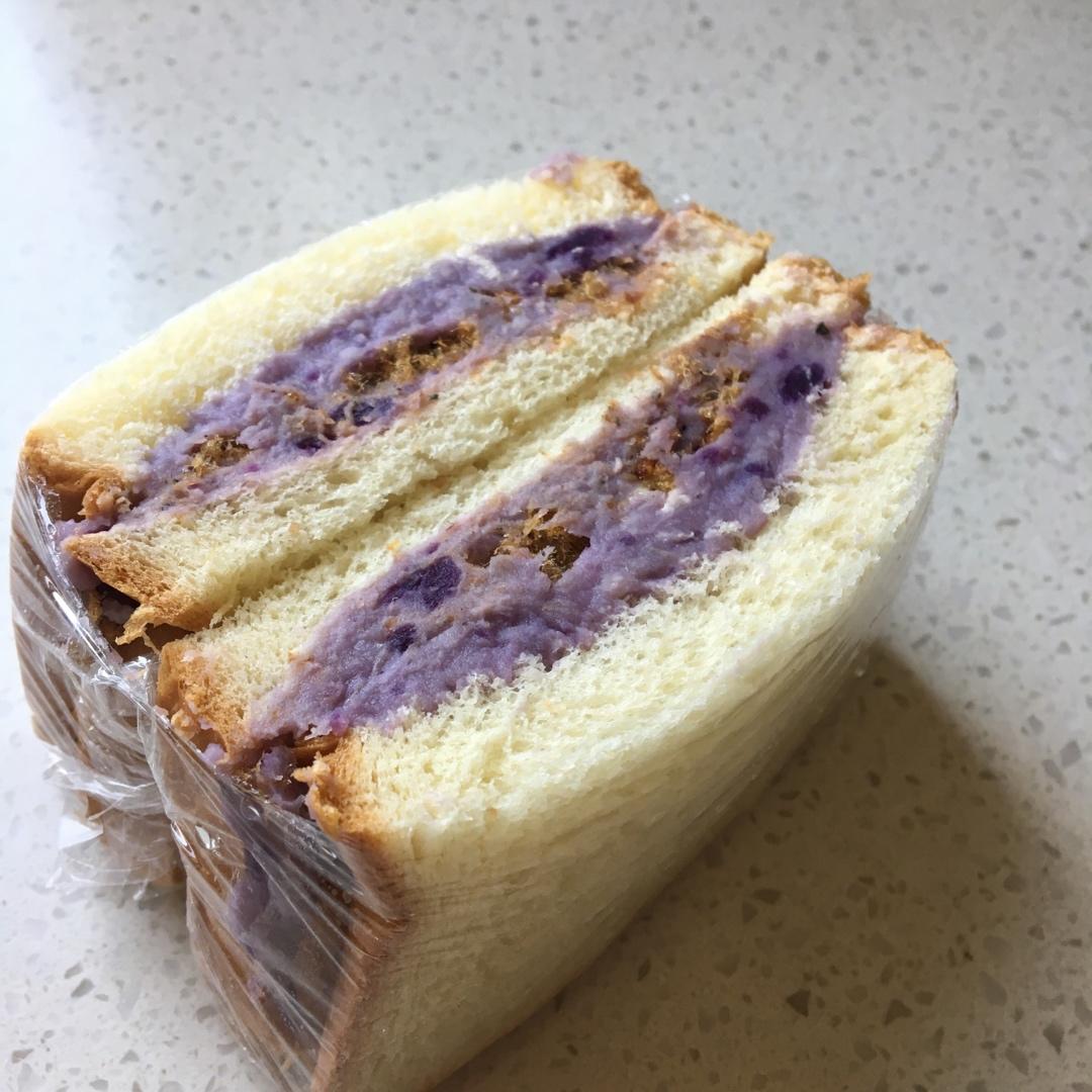 紫薯芋泥/鸡蛋肉松三明治大全🥪