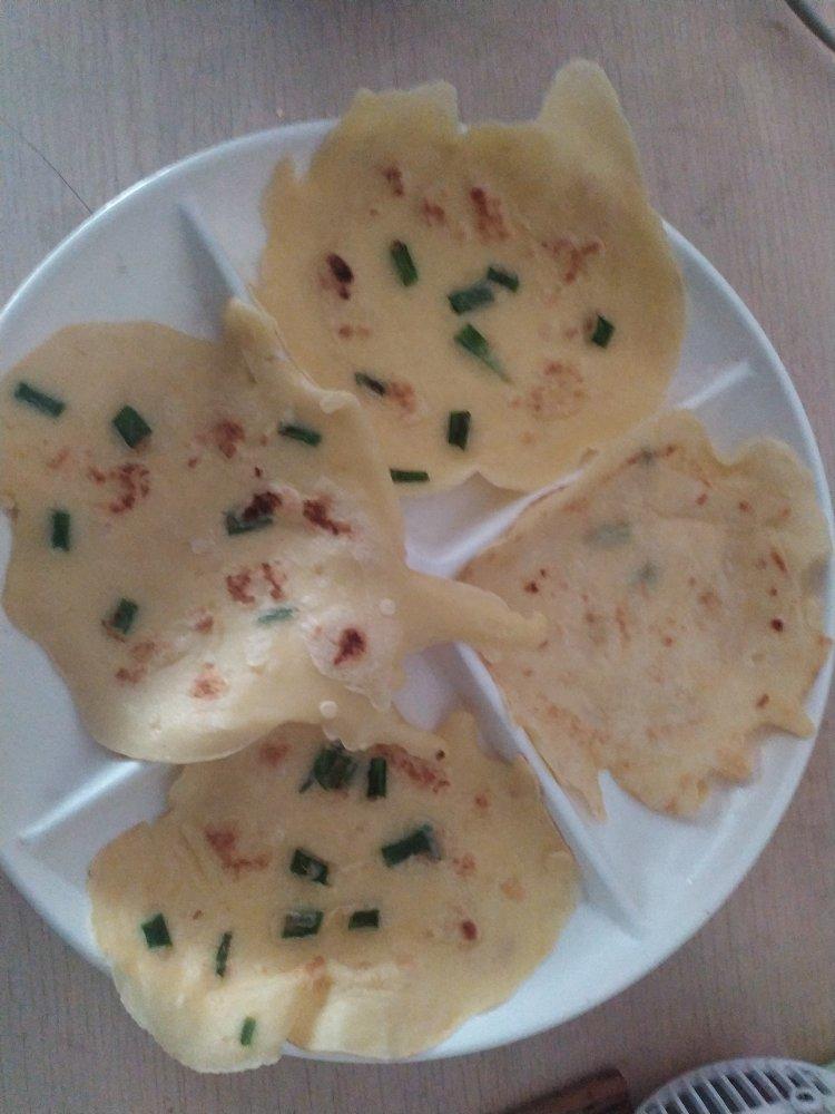 面粉鸡蛋薄饼 葱油甜面饼