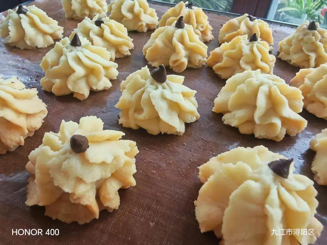 曲奇饼干，完美配方超好挤，酥到不敢碰，一个月还能酥掉渣