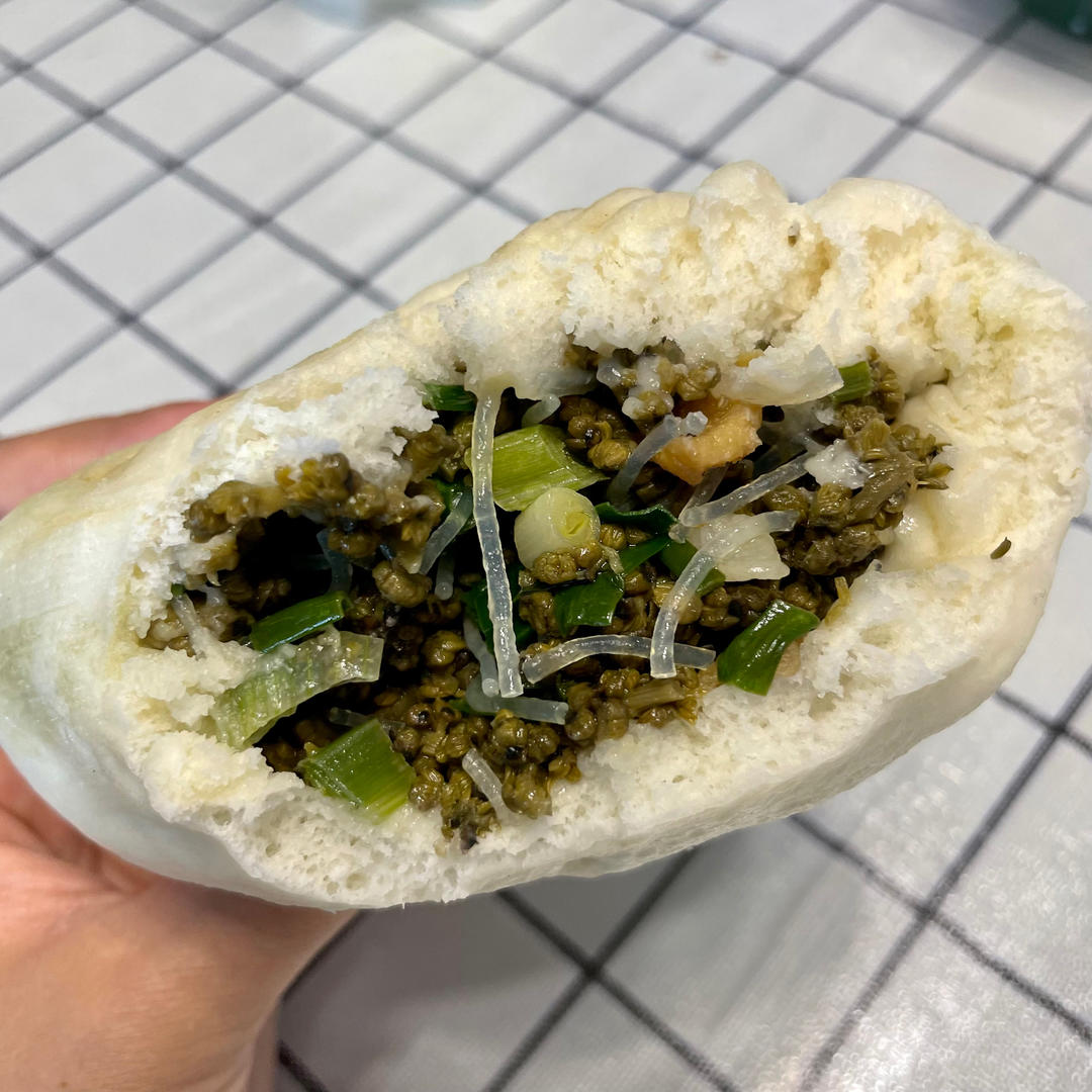 春天的味道核桃花包子