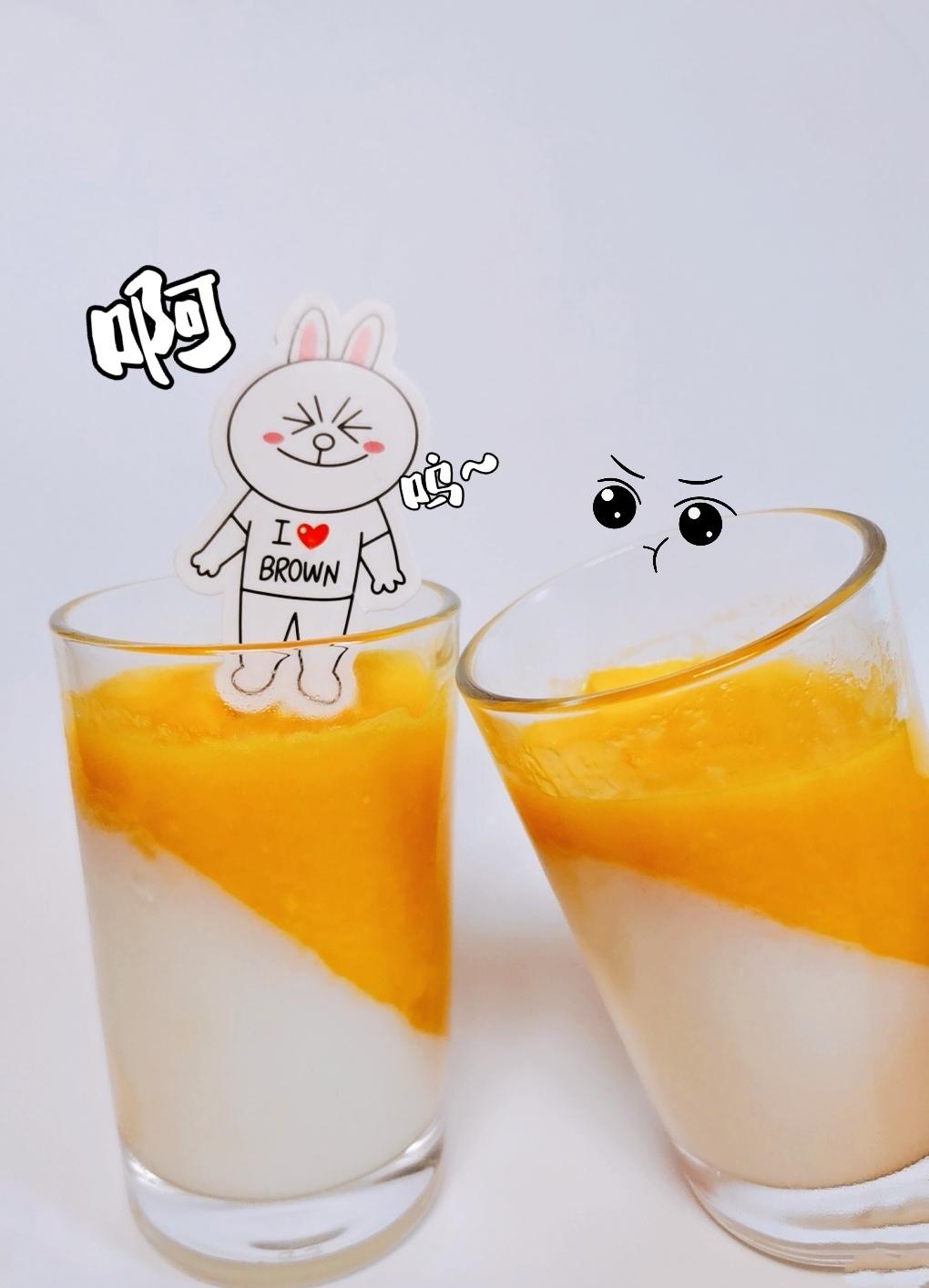 芒果🥭双色布丁🍮