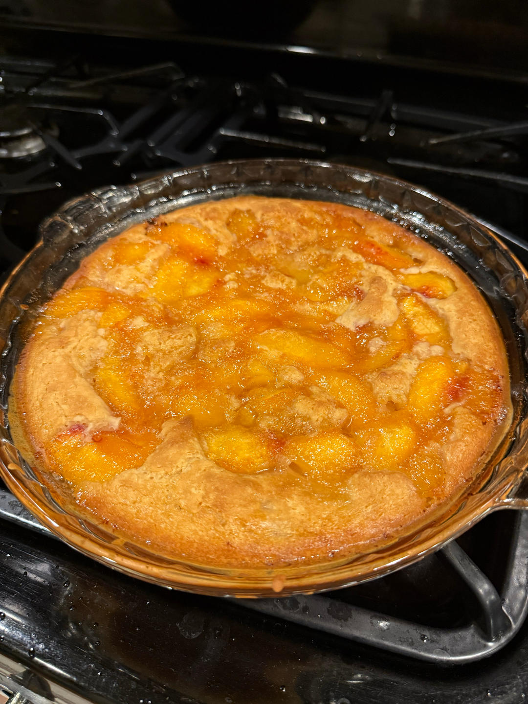 美国南方传统甜品Peach cobbler 水蜜桃馅饼酥皮黄桃馅饼厚皮水果派可做无糖甜品
