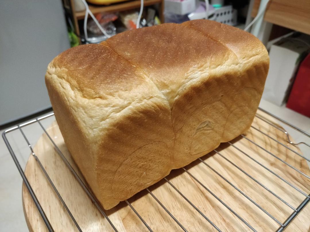 超软拉丝牛奶吐司🍞一次发酵