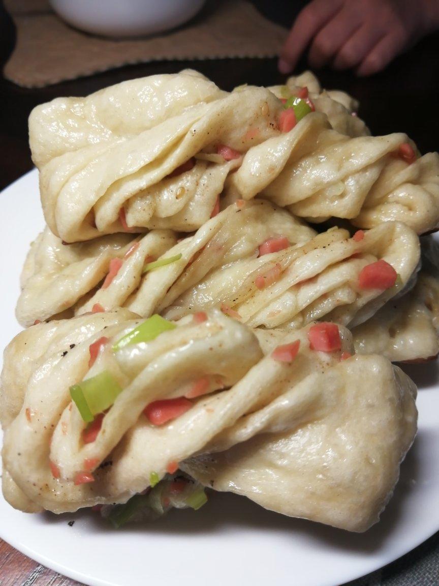 生煎椒盐葱花卷