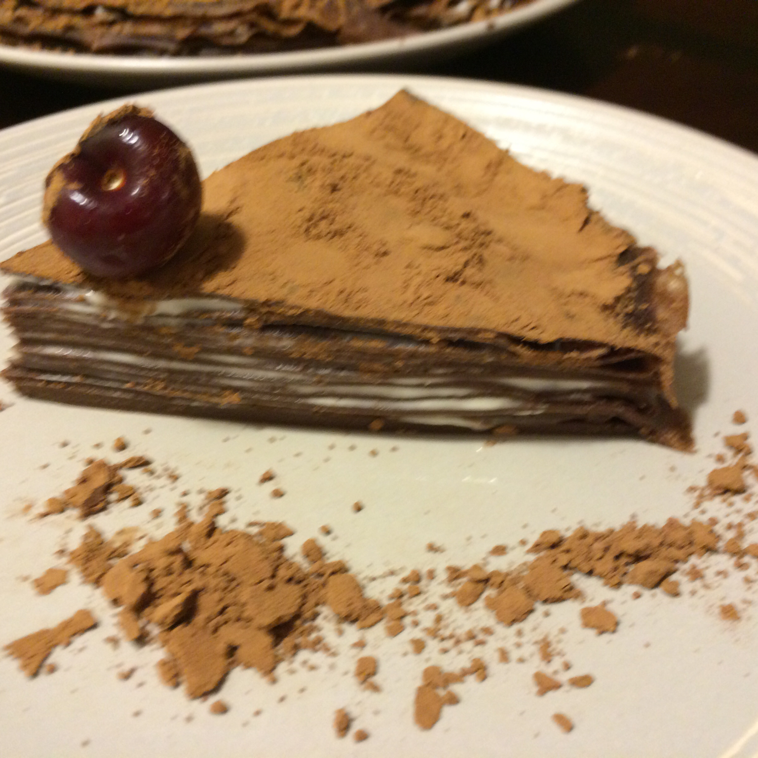 巧克力千层可丽饼