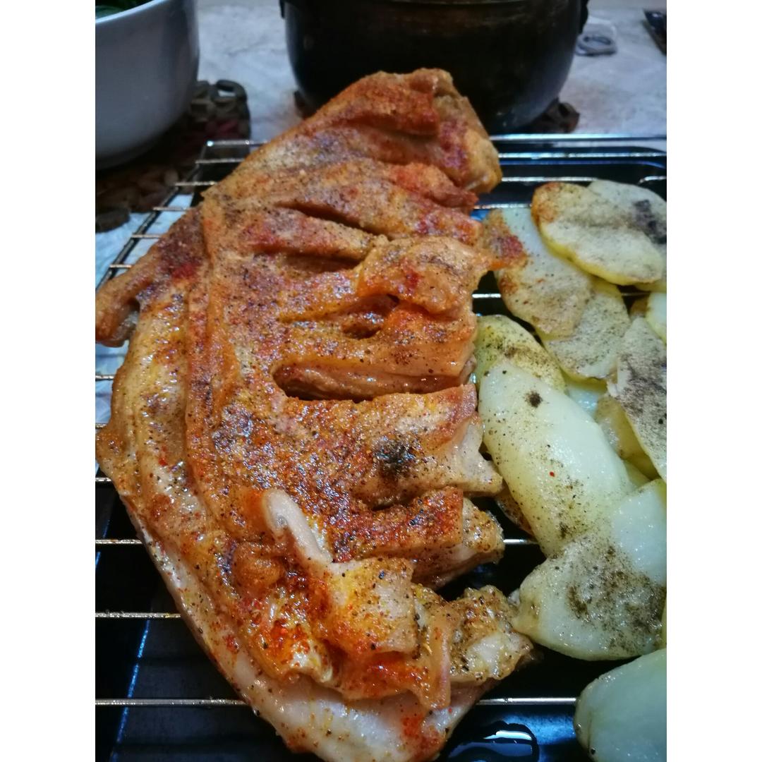 烤箱烤羊排