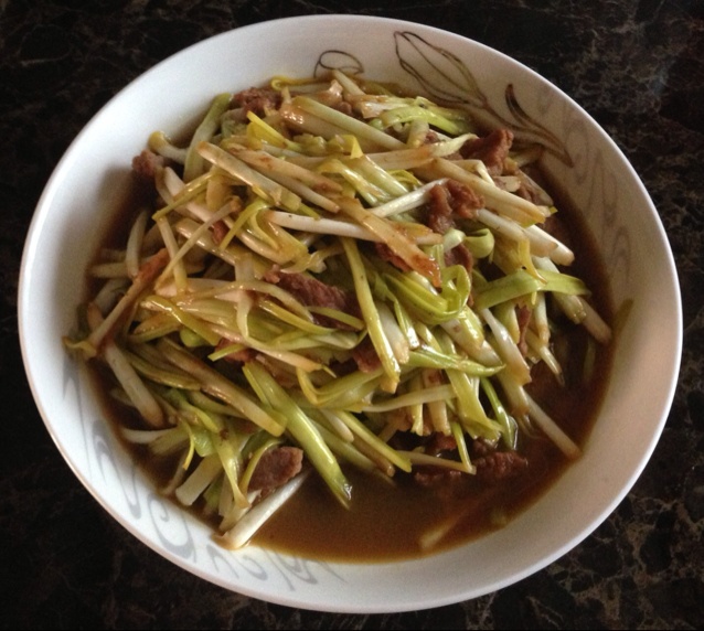 韭黄炒肉丝
