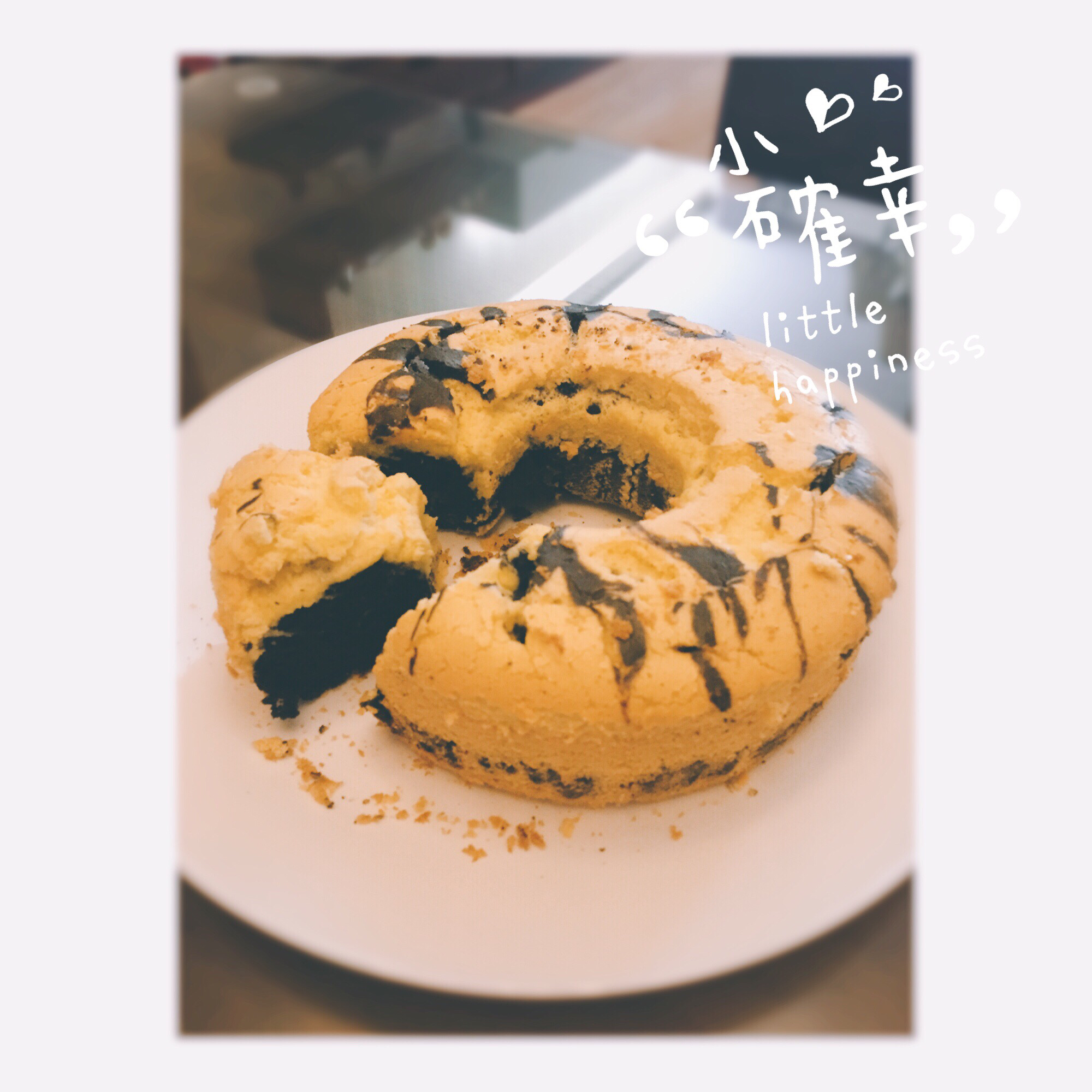 爆红网络的煤球蛋糕~戚风版