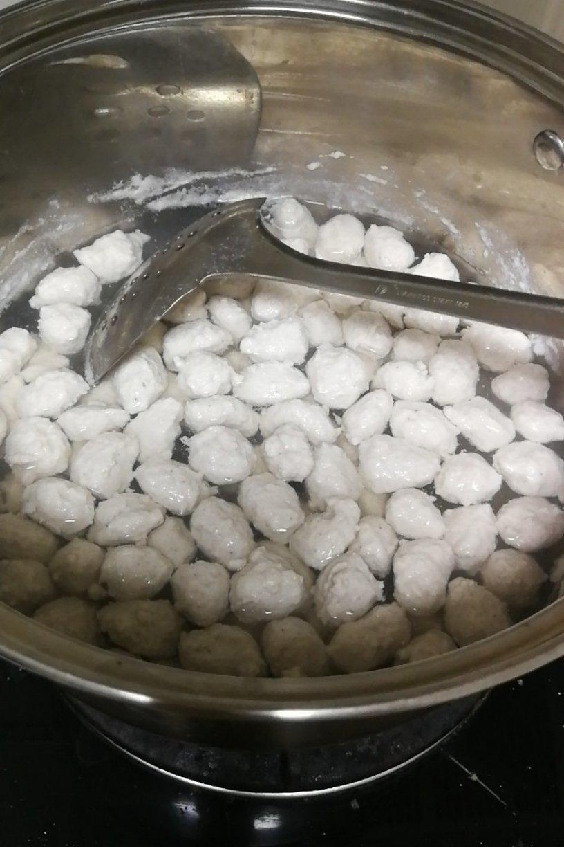 手工白丸子