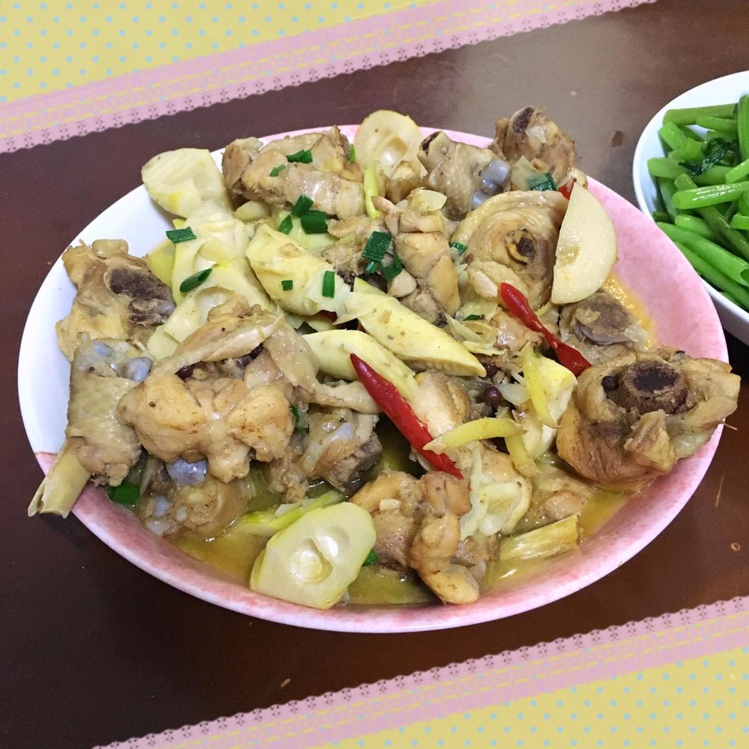 竹笋烧鸡块