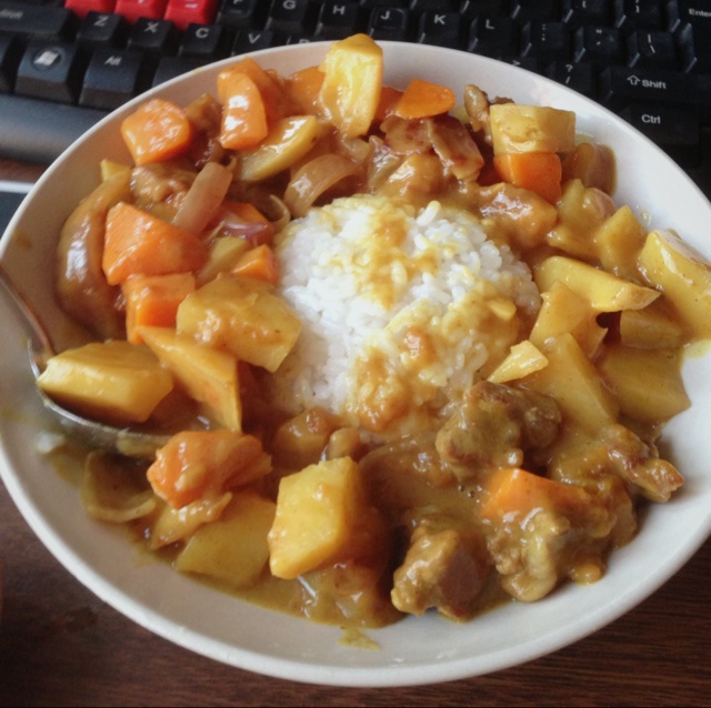 清歆做的咖喱牛肉