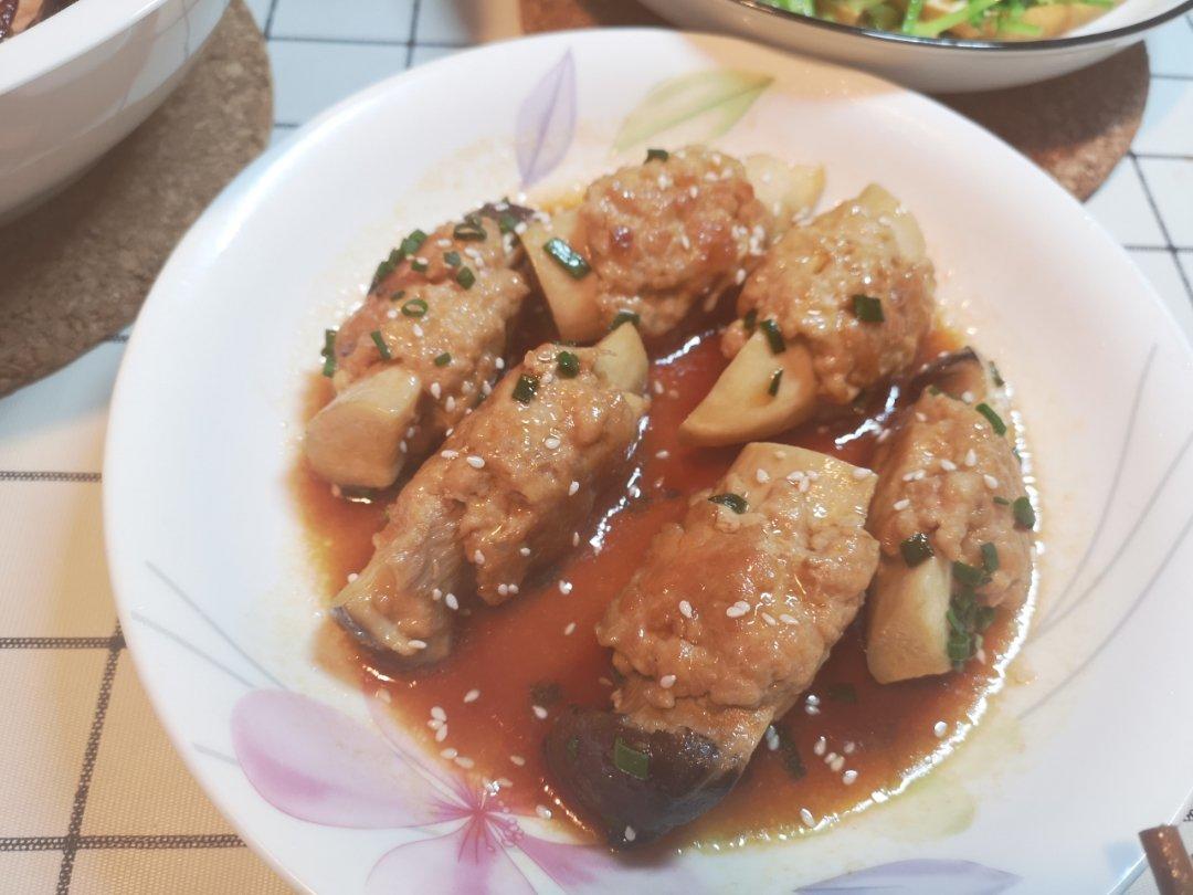 杏鲍菇酿肉卷