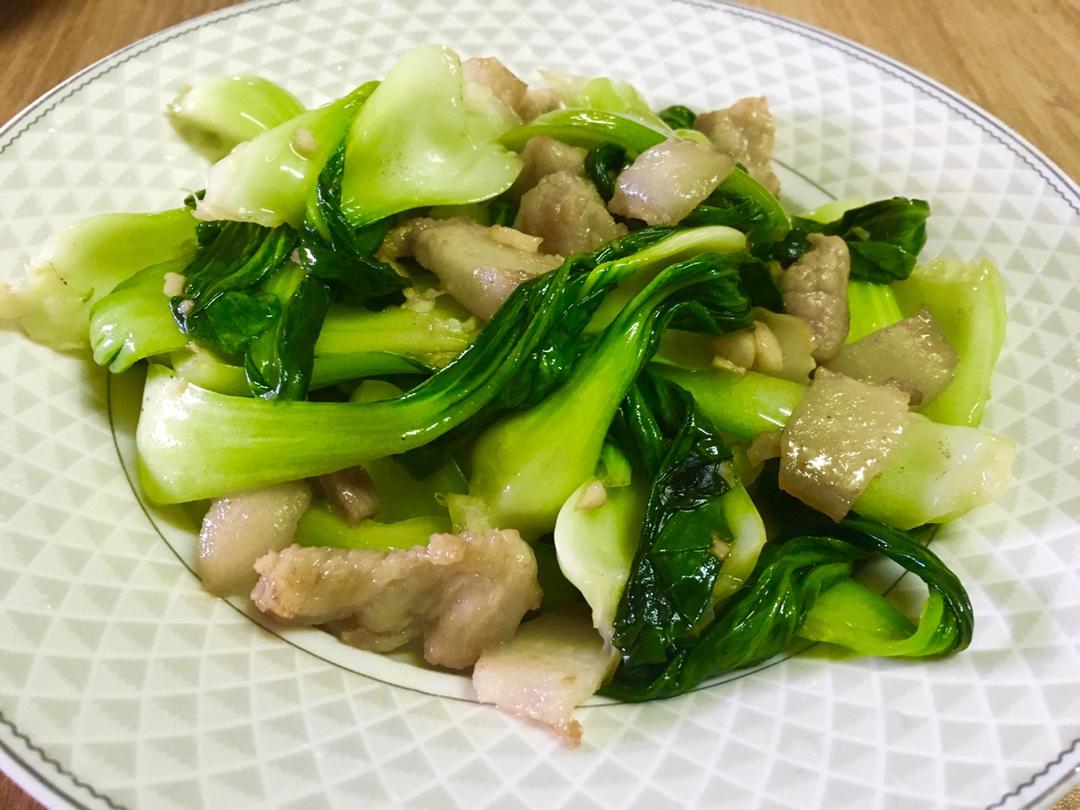 小油菜炒肉