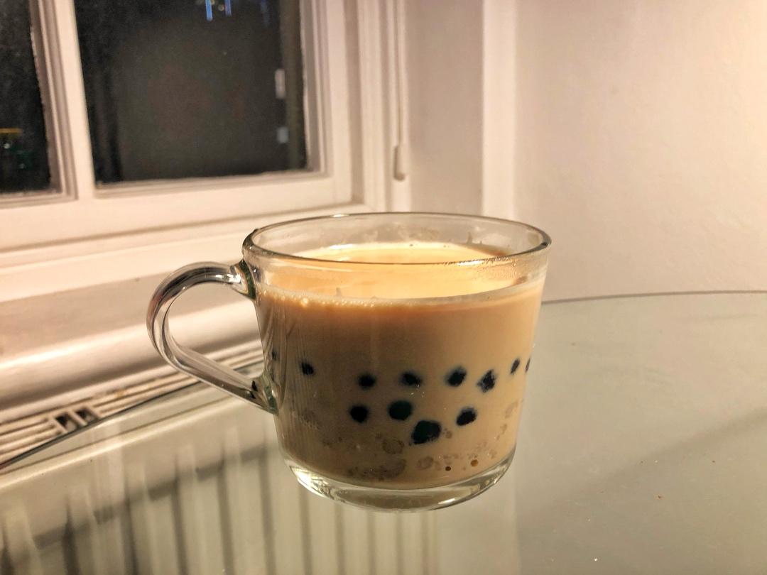 超简单自制少糖养生芋泥珍珠奶茶！