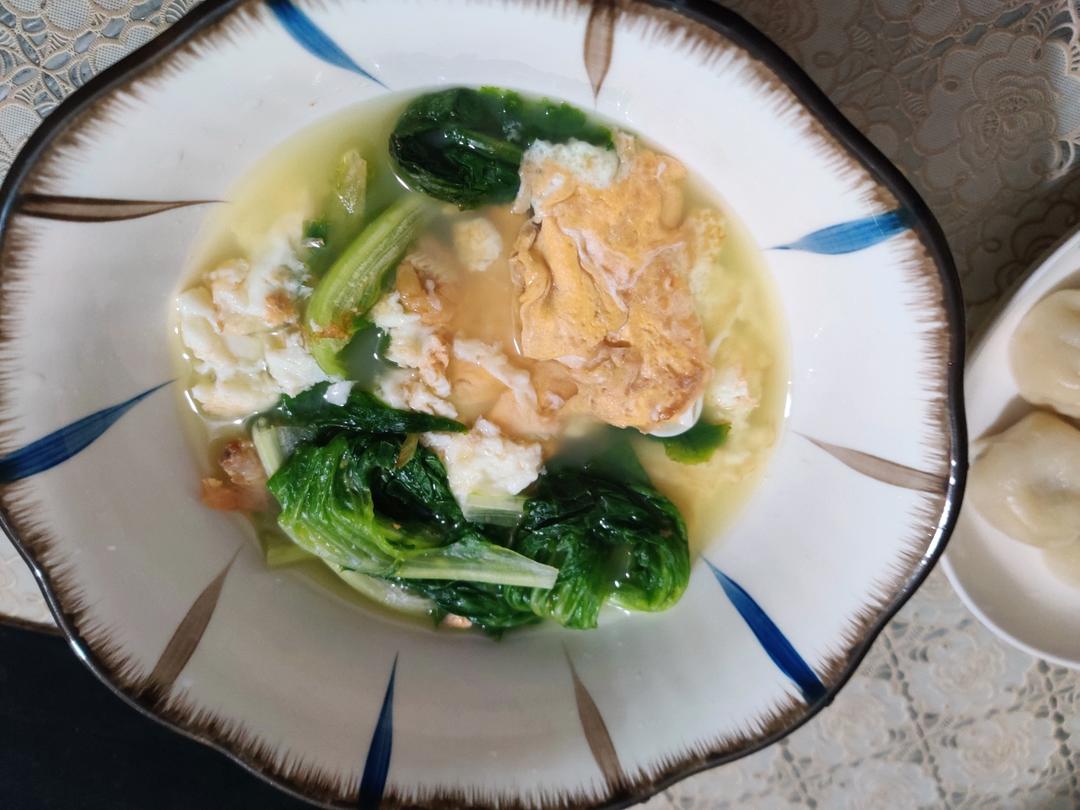 超级刮油掉称的生菜鸡蛋汤