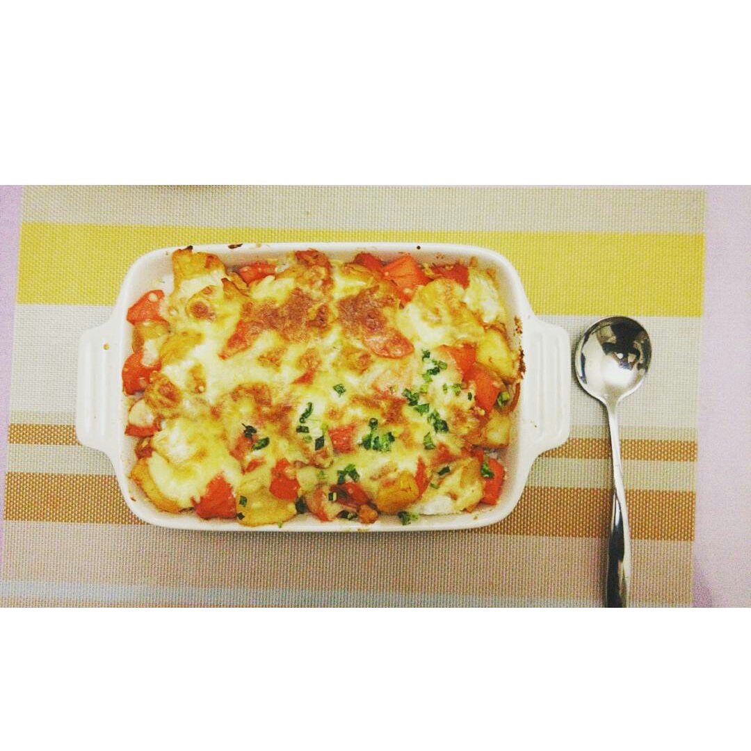 番茄鸡肉浓情焗饭【两人份】
