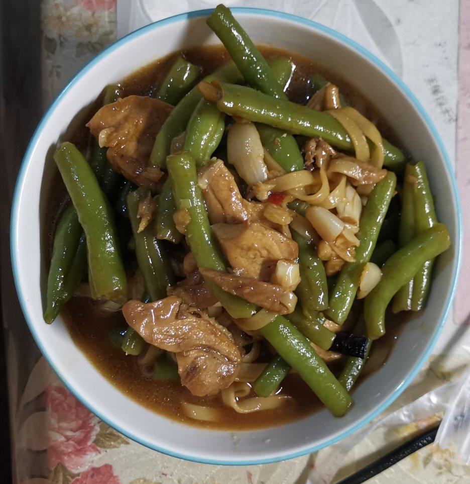 地道老北京扁豆焖面 豆角焖面 太好吃小心吃撑哦