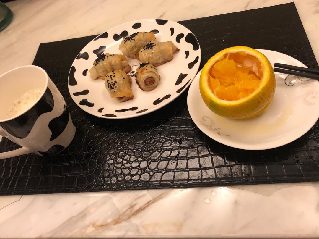 简单的橙子拼盘