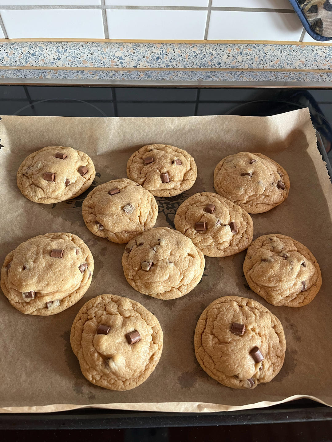 Peanut butter chocolate chunk cookies