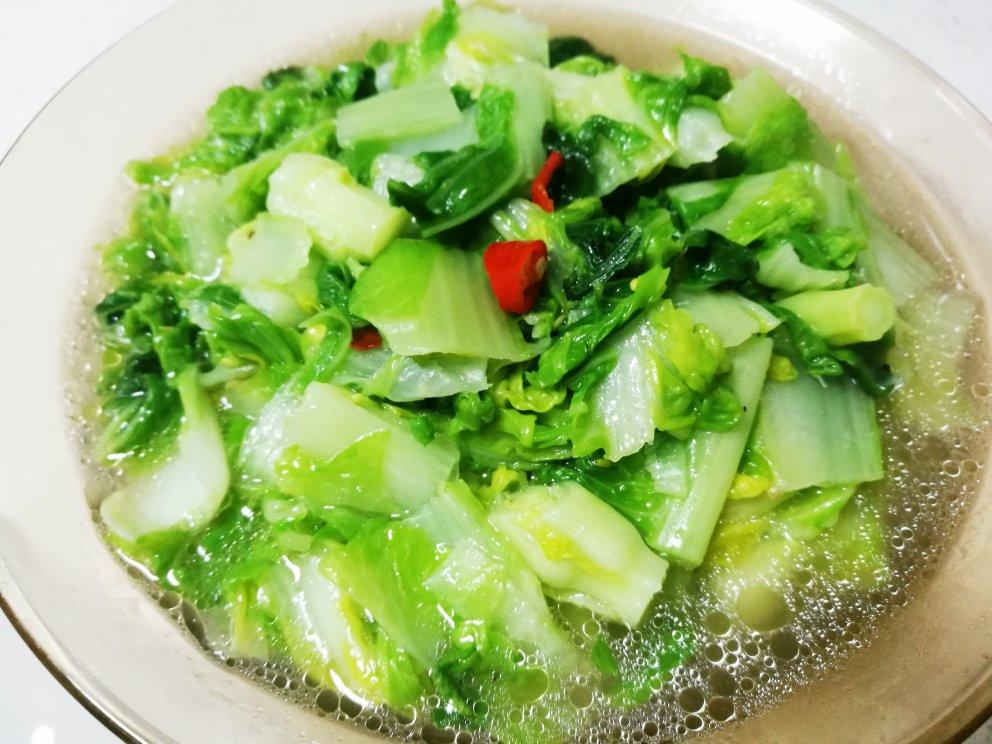 家常菜 清炒小白菜 彩虹天那边做的清炒小白菜