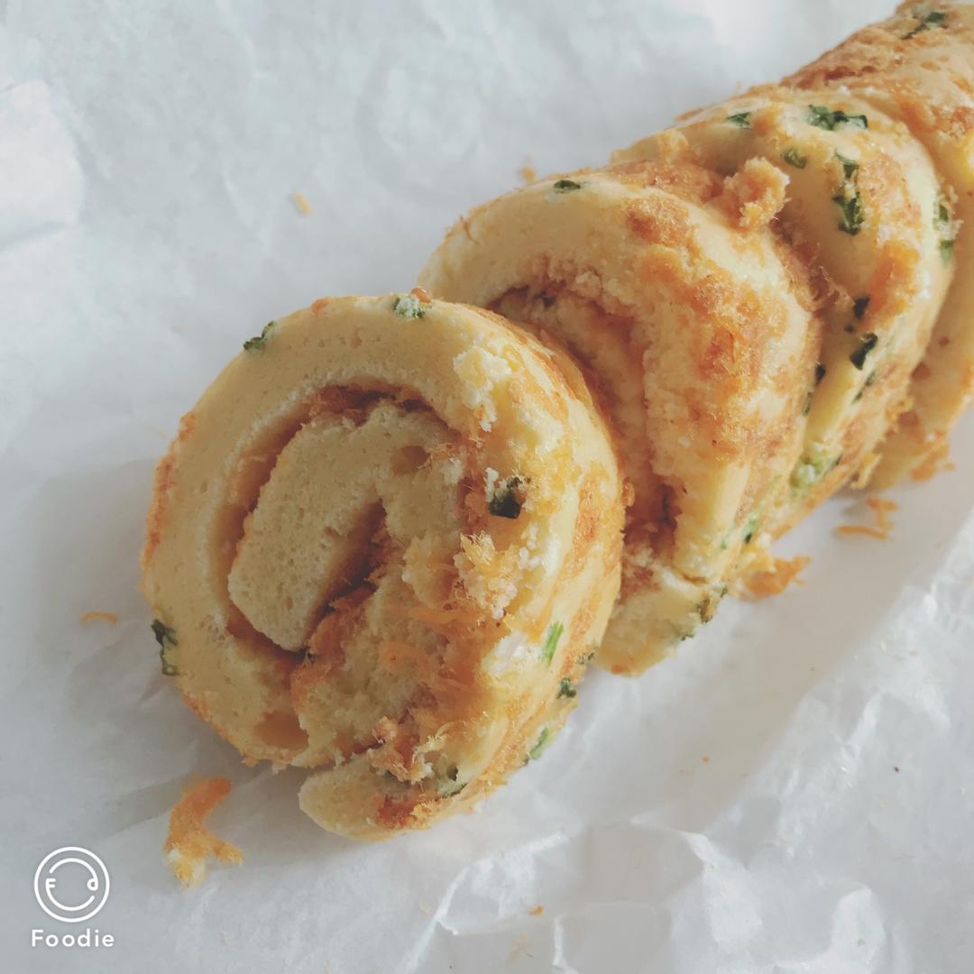 香葱肉松蛋糕卷