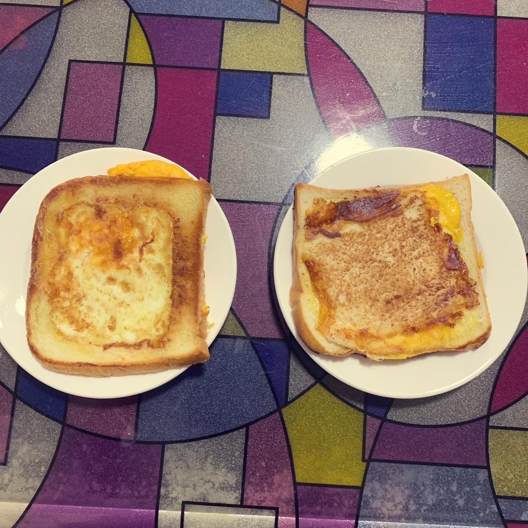 芝士鸡蛋面包片