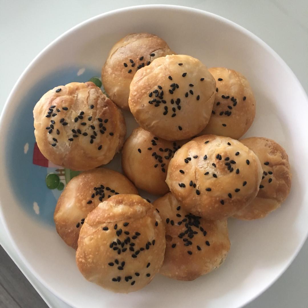 酥皮绿豆饼   酥得掉渣渣
