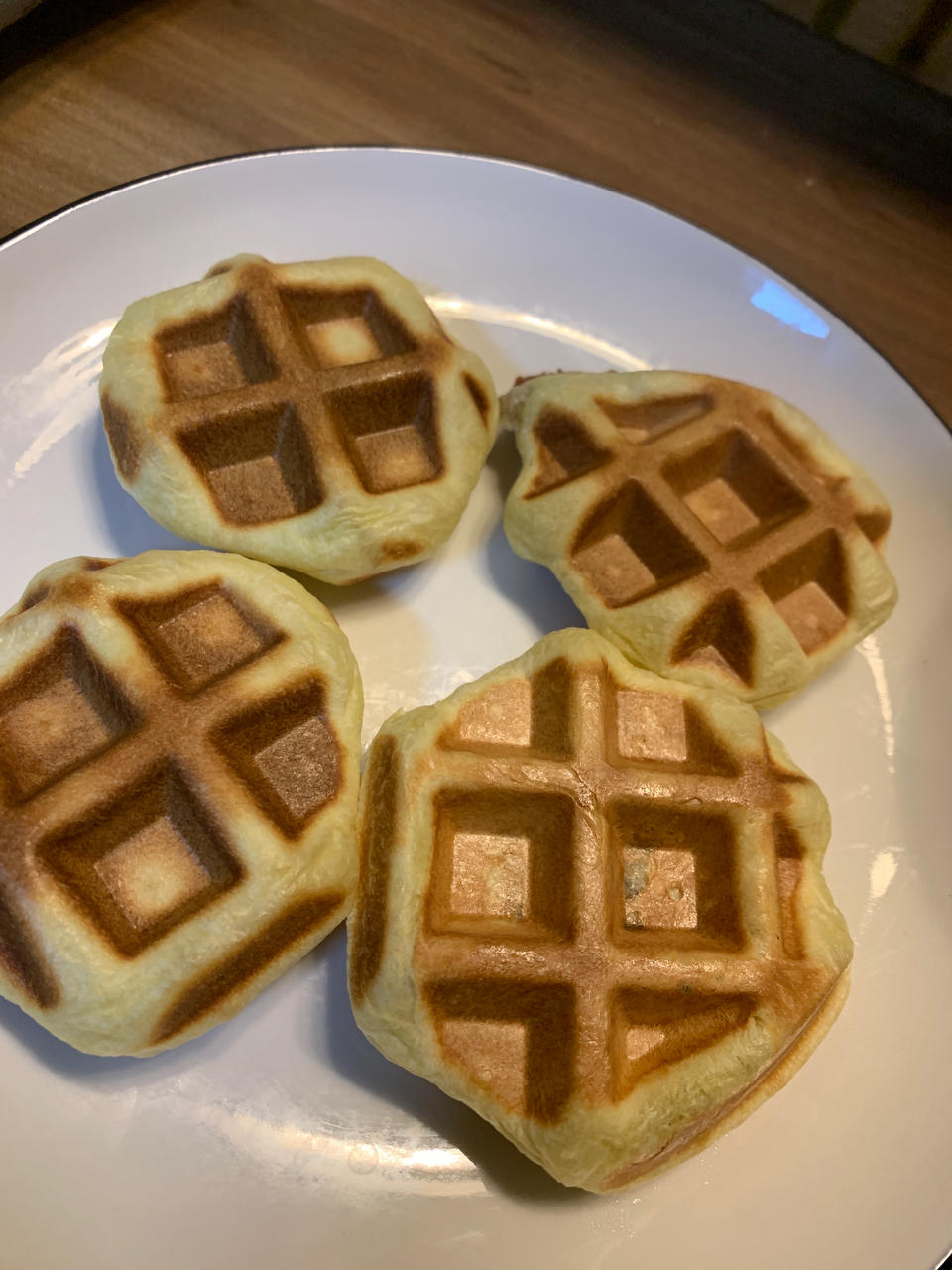 红糖麻薯华夫饼