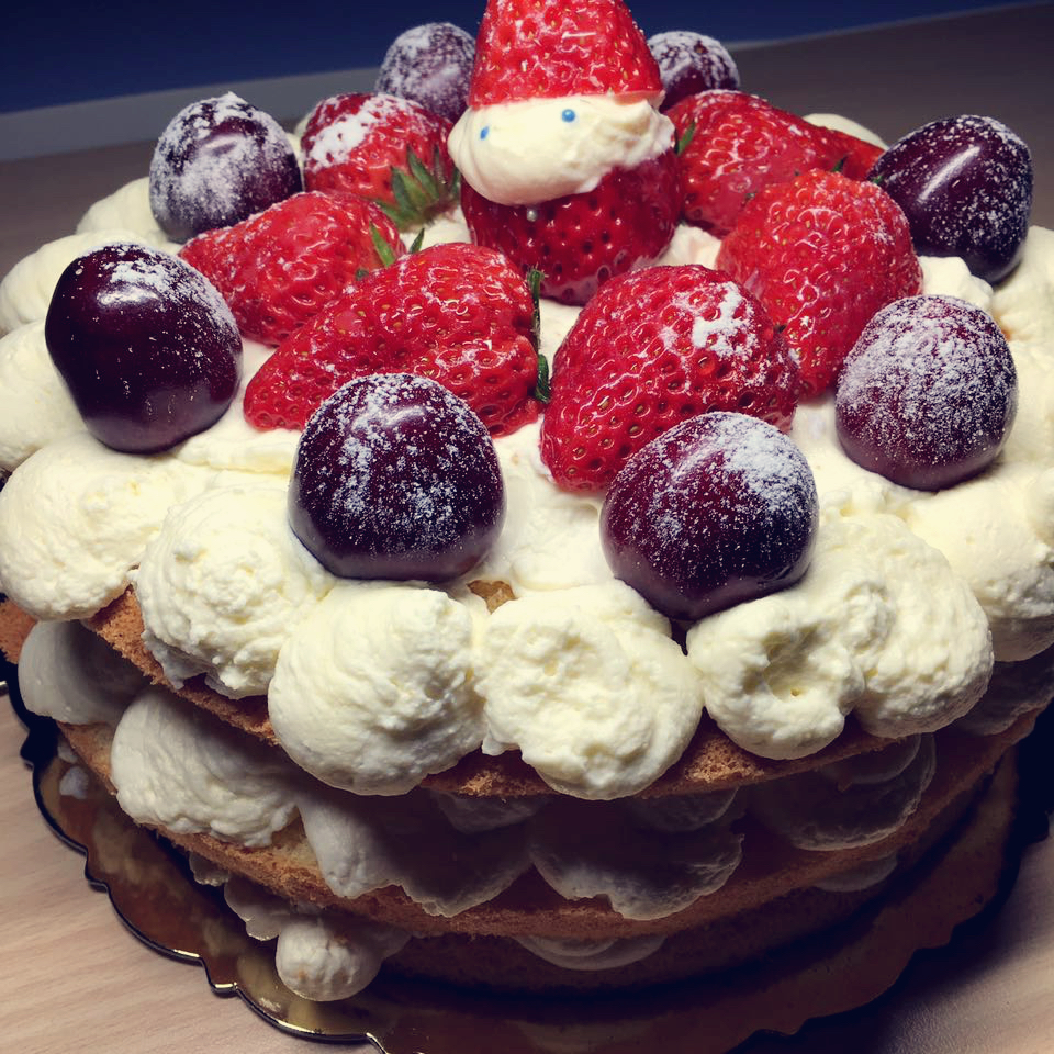 圣诞呆萌裸蛋糕