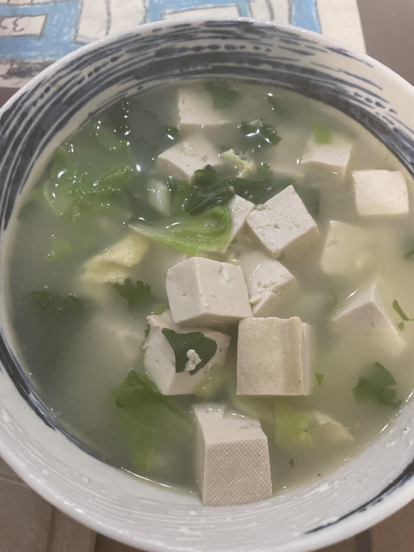 白菜豆腐汤