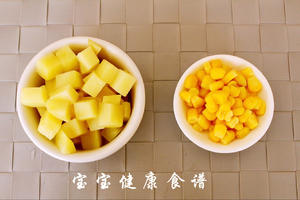土豆玉米浓汤  宝宝健康食谱的做法 步骤2