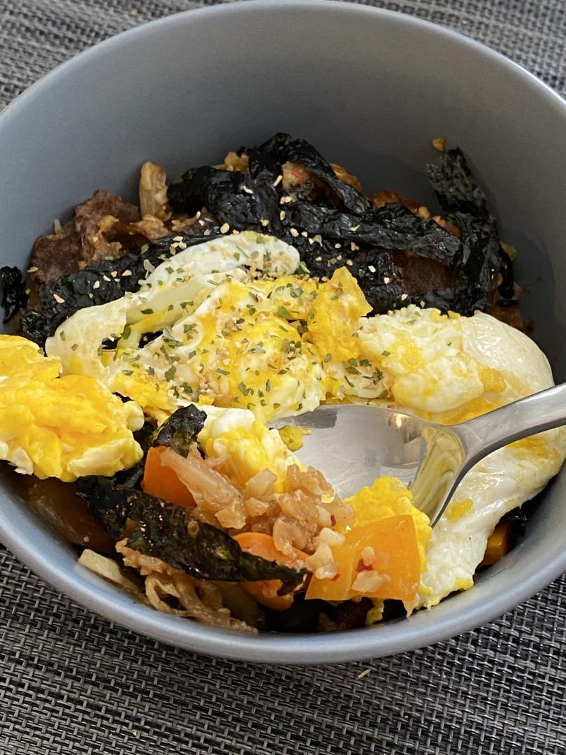 【生酮低碳】泡菜炒饭，只需一口锅超快手简单粗暴
