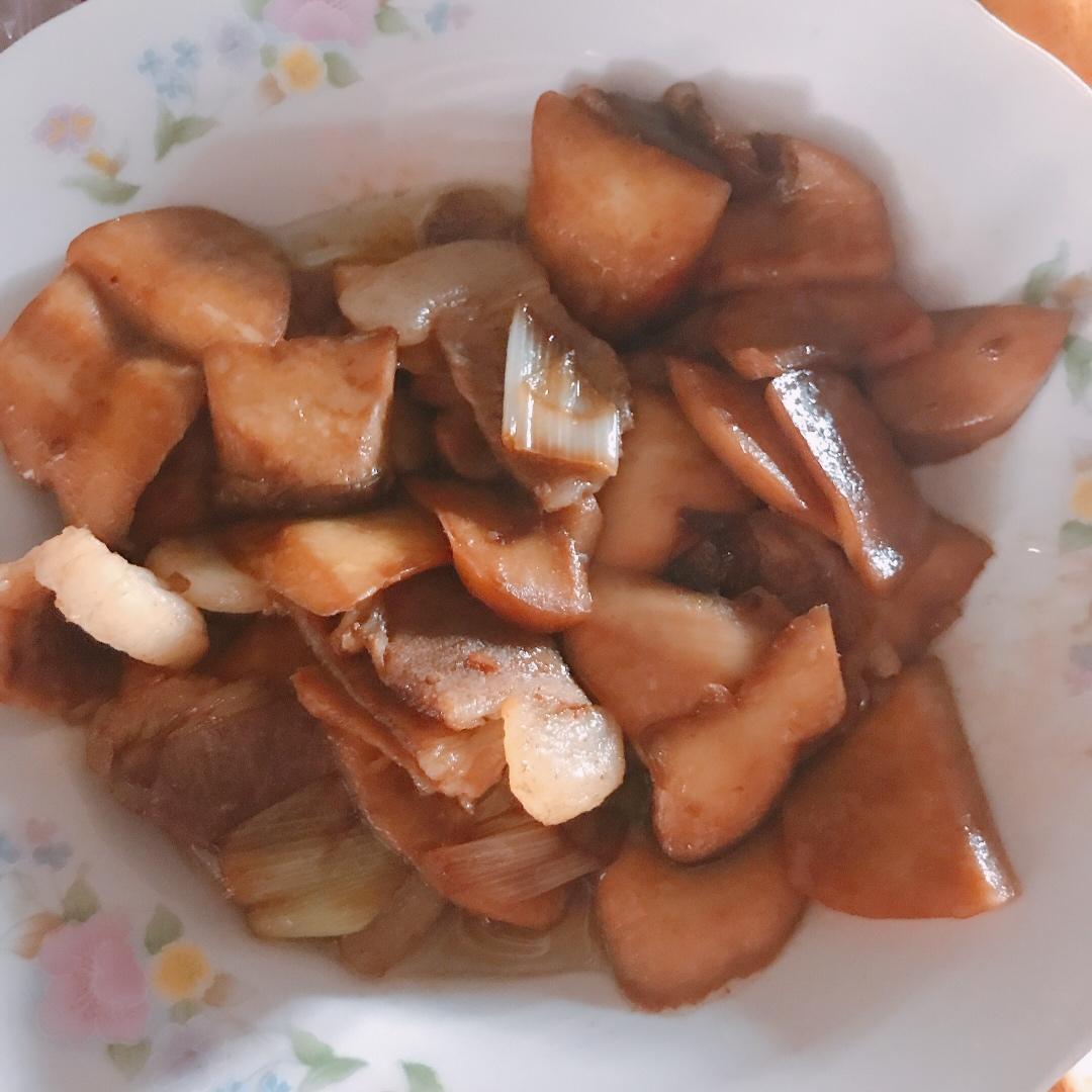 杏鲍菇炒肉片