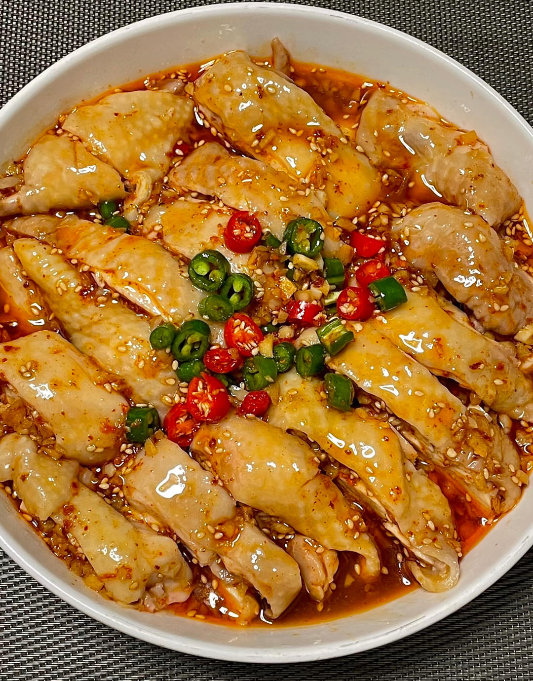 红油口水鸡的做法