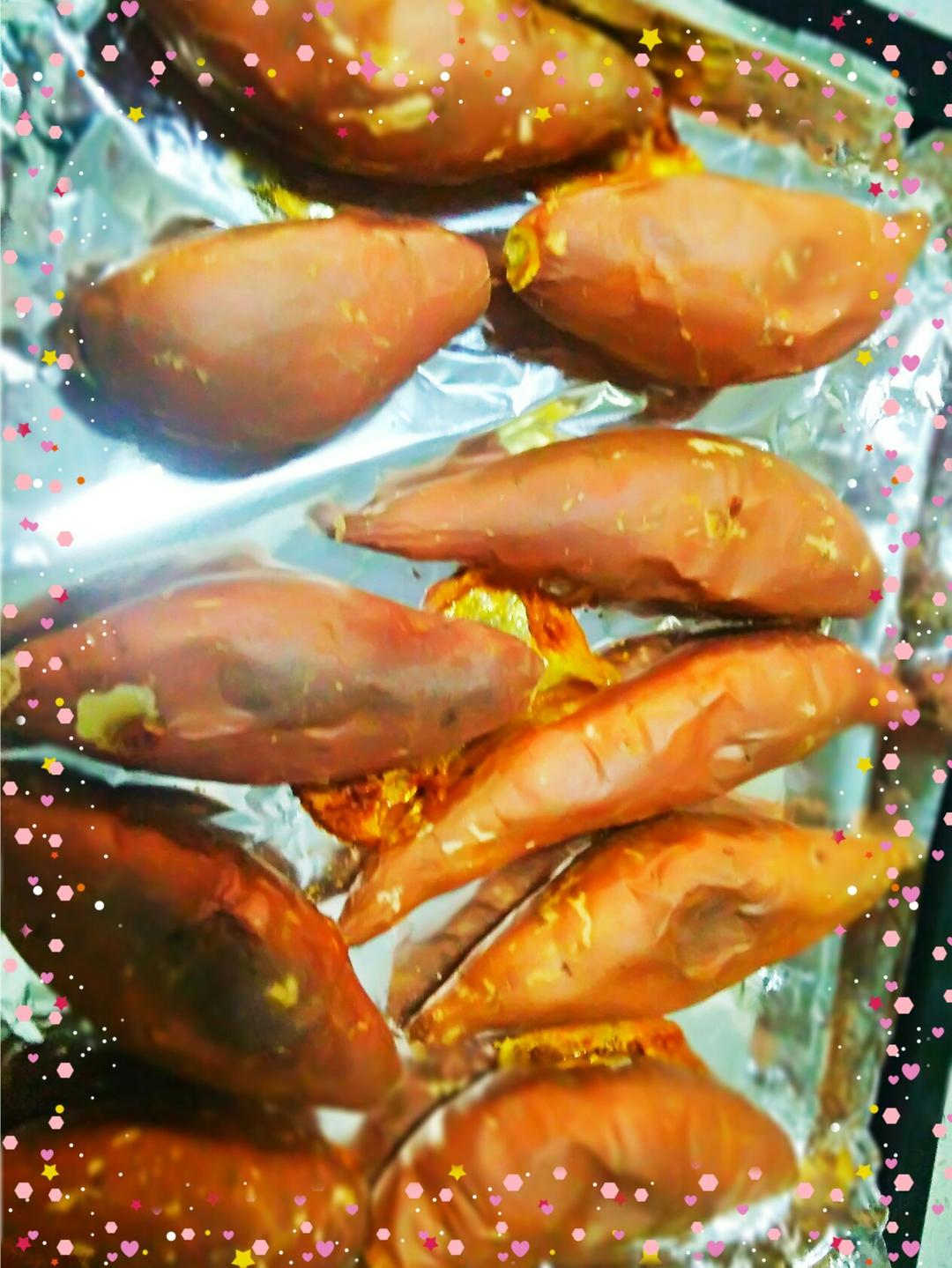 【烤箱版烤红薯】
