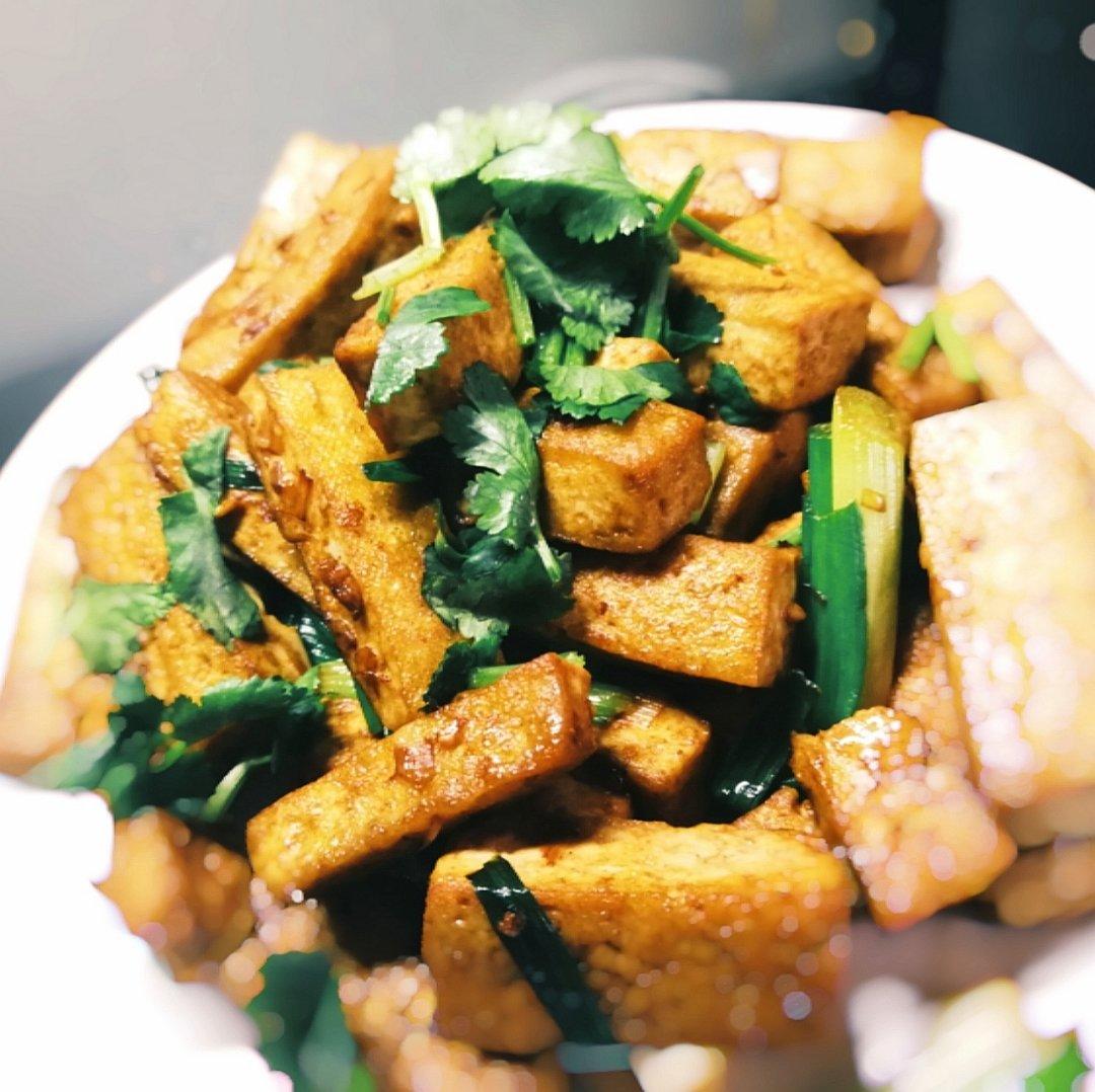 葱烧豆腐
