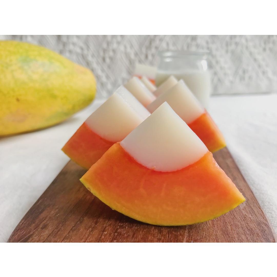 🔥不用烤箱🉐小甜品🔥木瓜椰奶冻