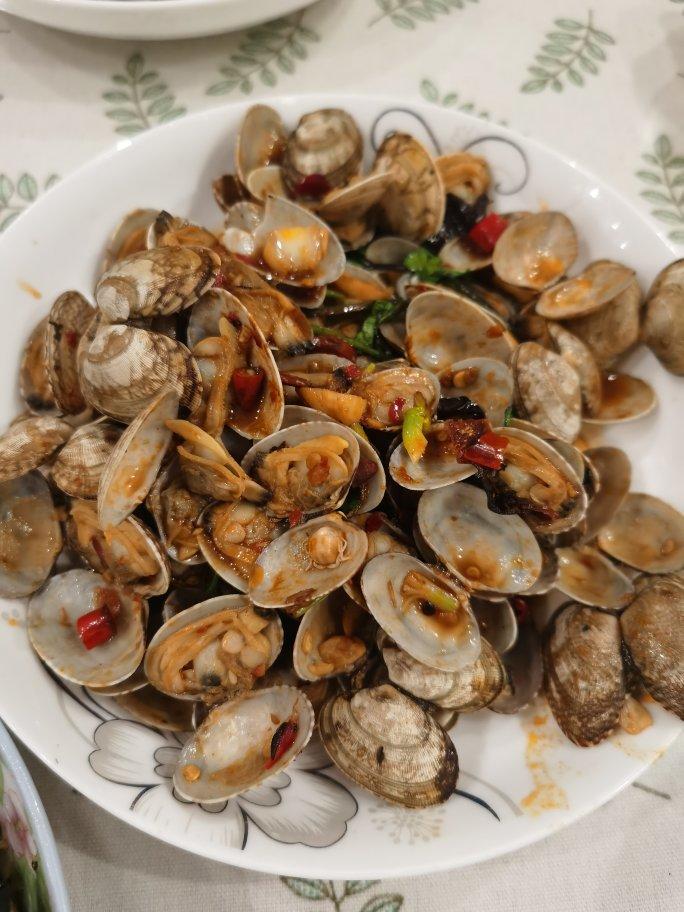 爆炒花甲（孕妇可吃）