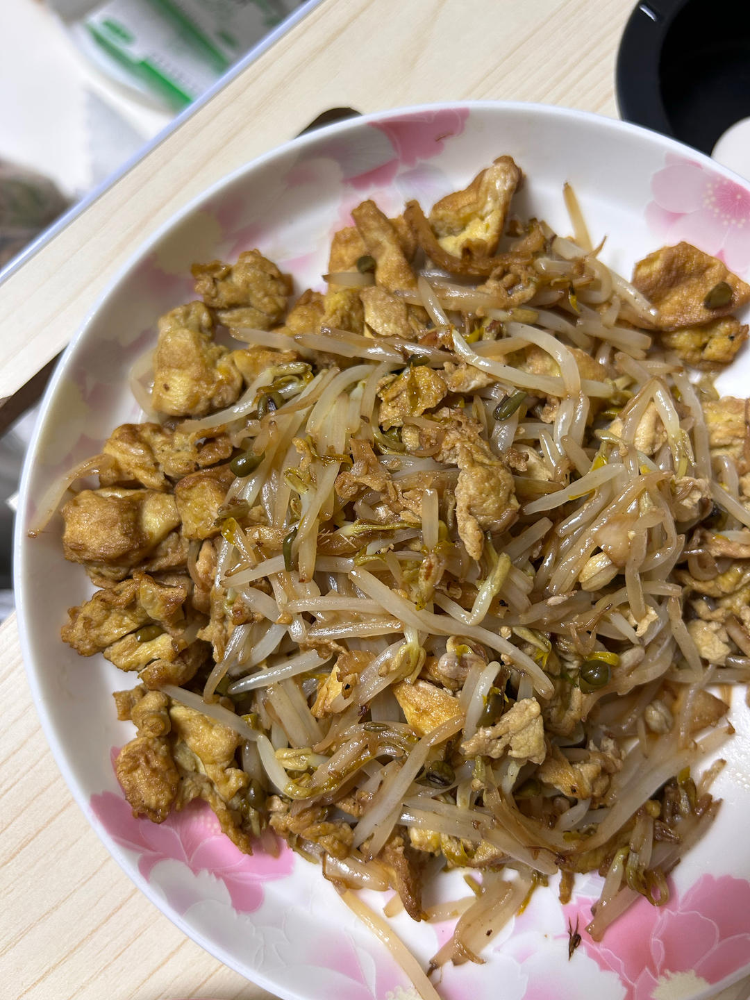 豆芽炒鸡蛋