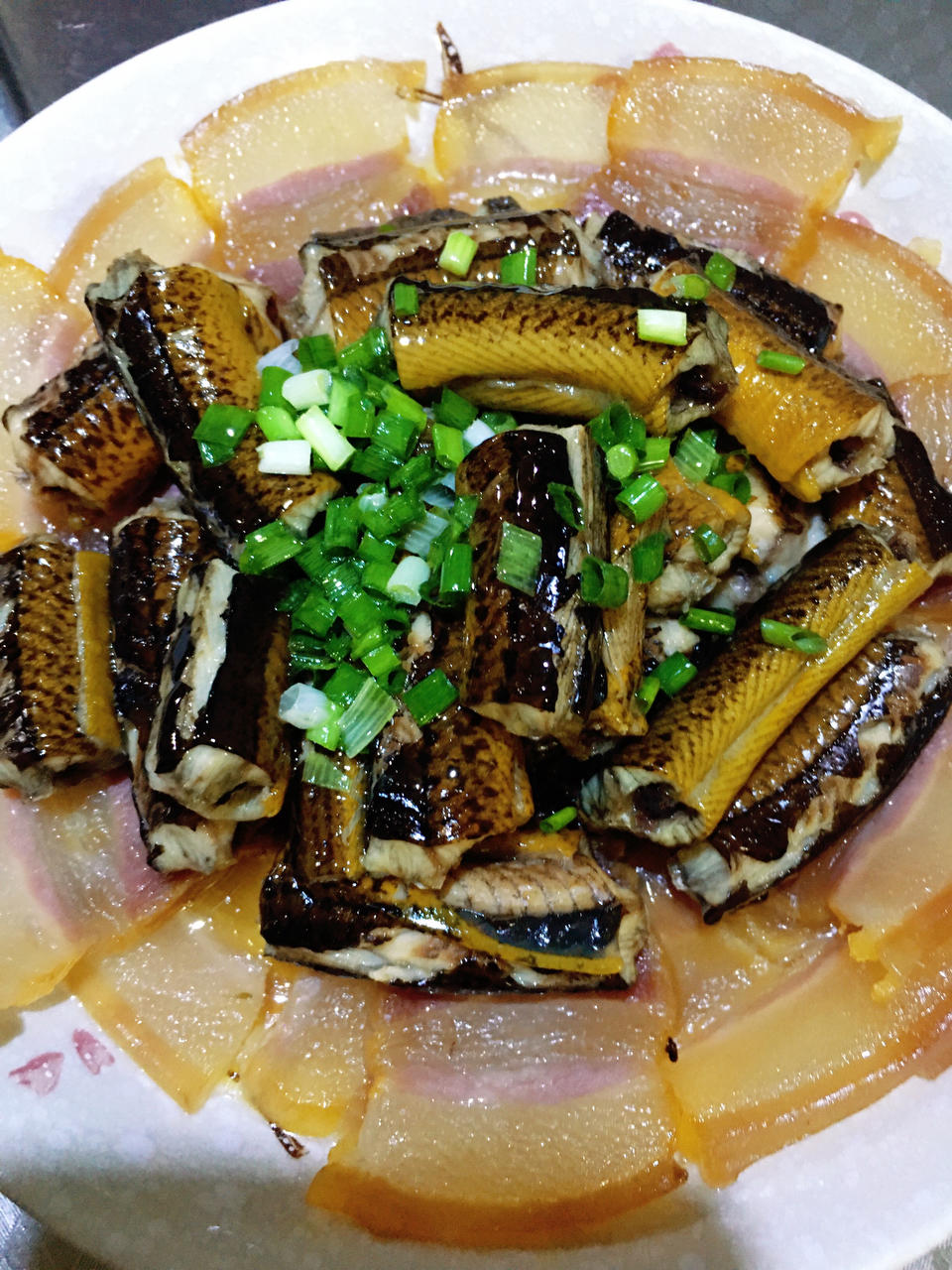 黄鳝蒸咸肉