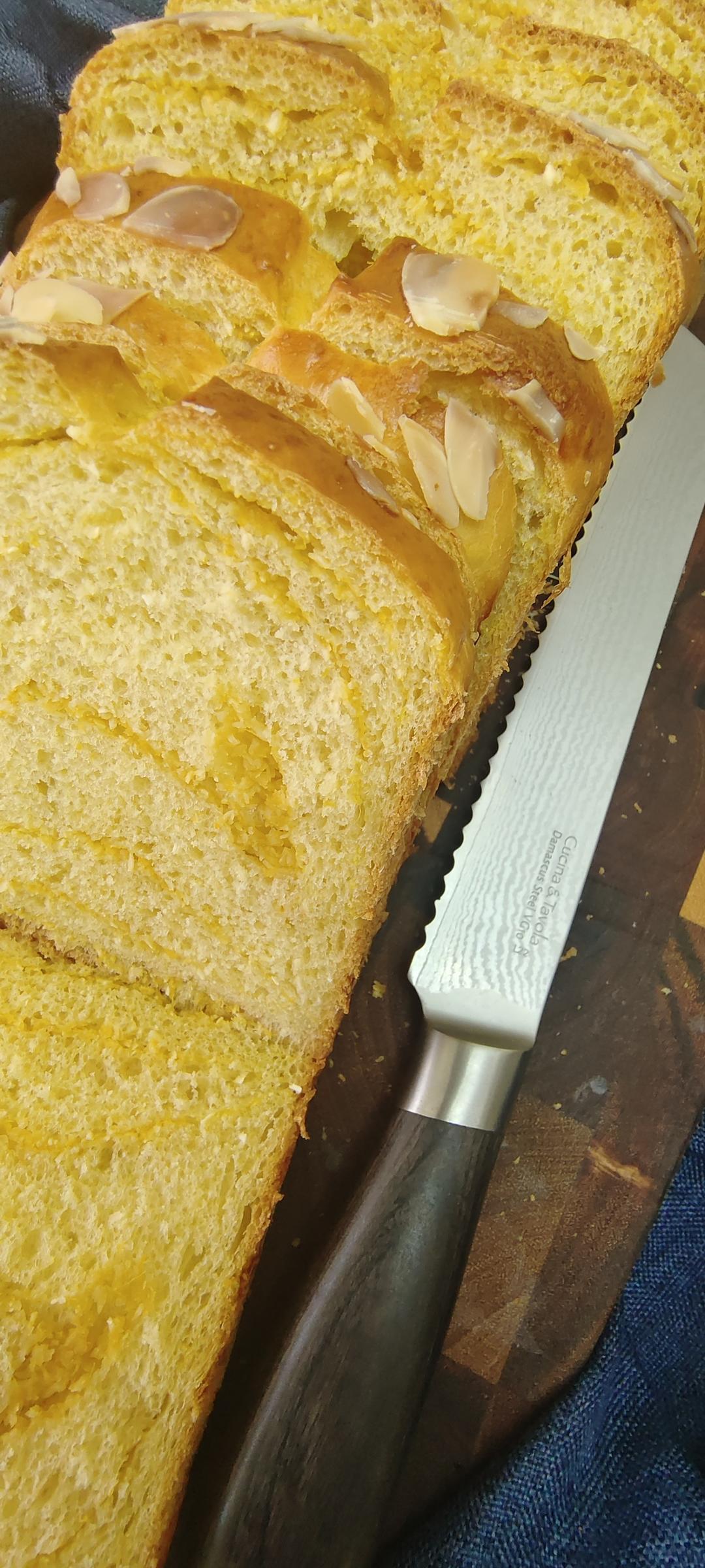 🎃不加一滴水的黄金椰蓉南瓜吐司｜建议收藏