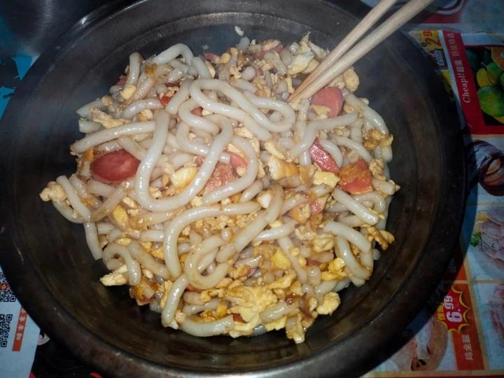 比路边摊好吃百倍的火腿炒土豆粉