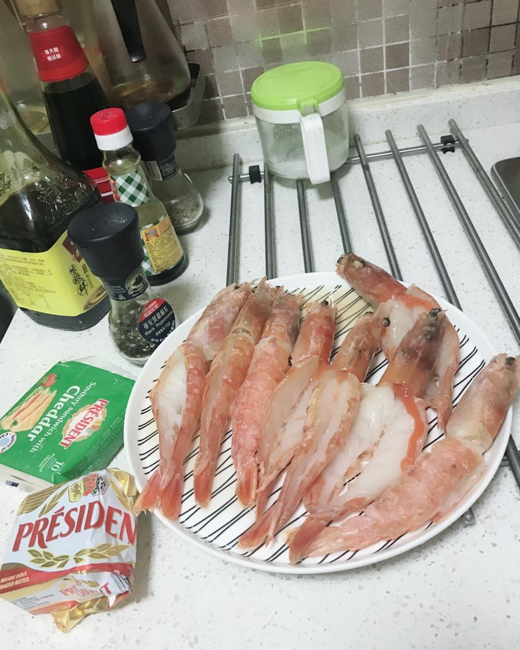 【小森妈妈菜谱】香煎阿根廷芝士红虾