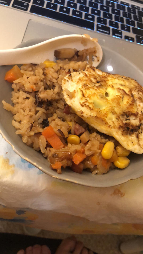 电饭锅版腊肉饭