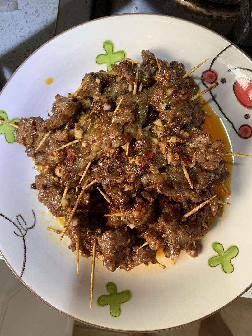 超好吃的牙签牛肉