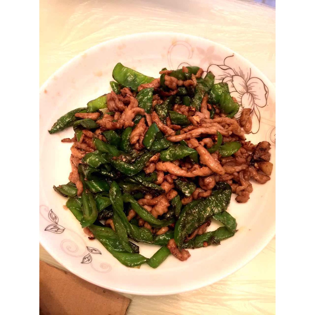 青椒炒肉丝