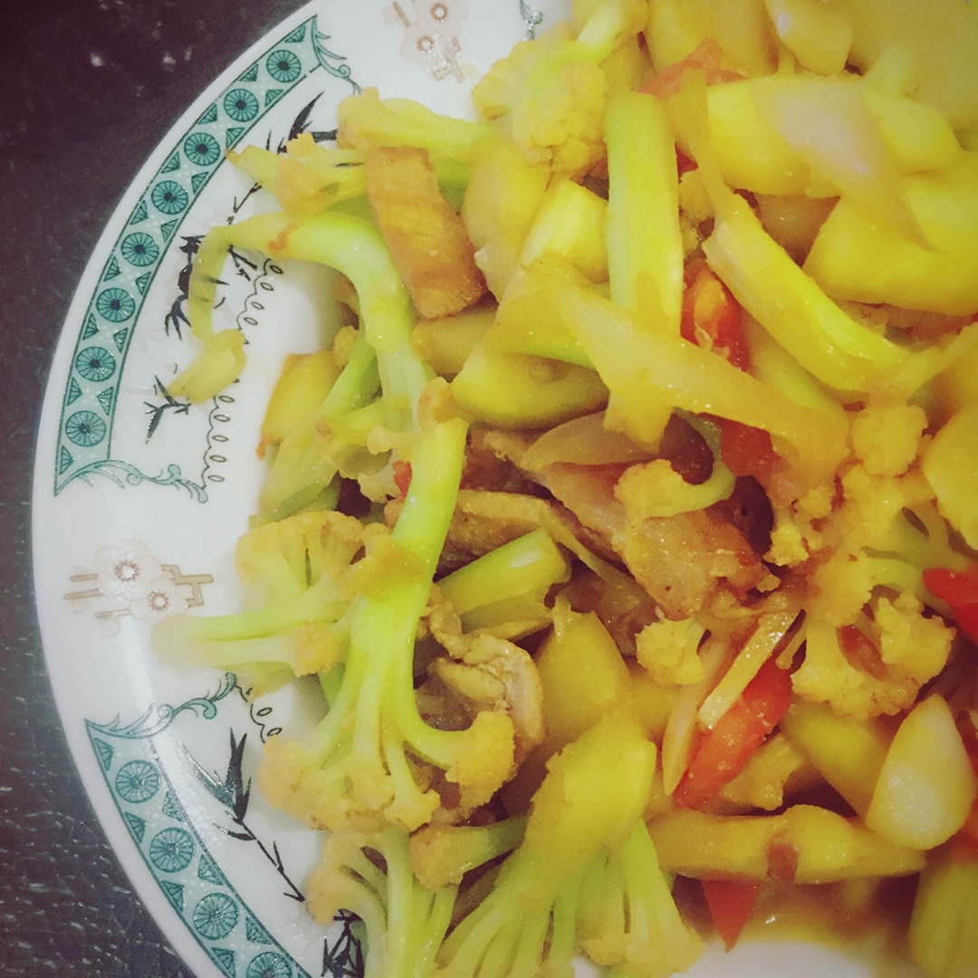 小炒有机菜花