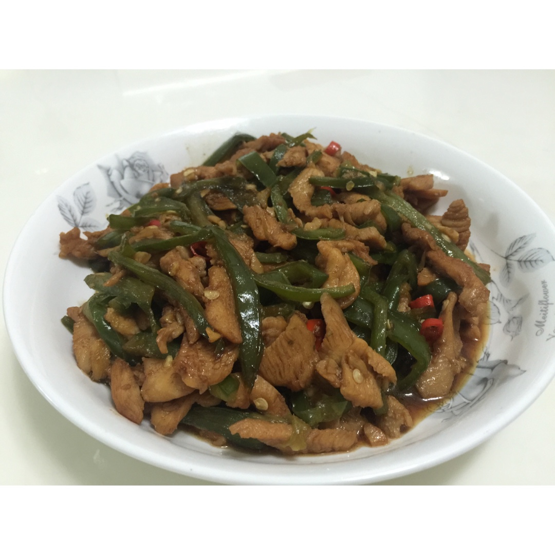 蚝油姜丝炒鸡肉